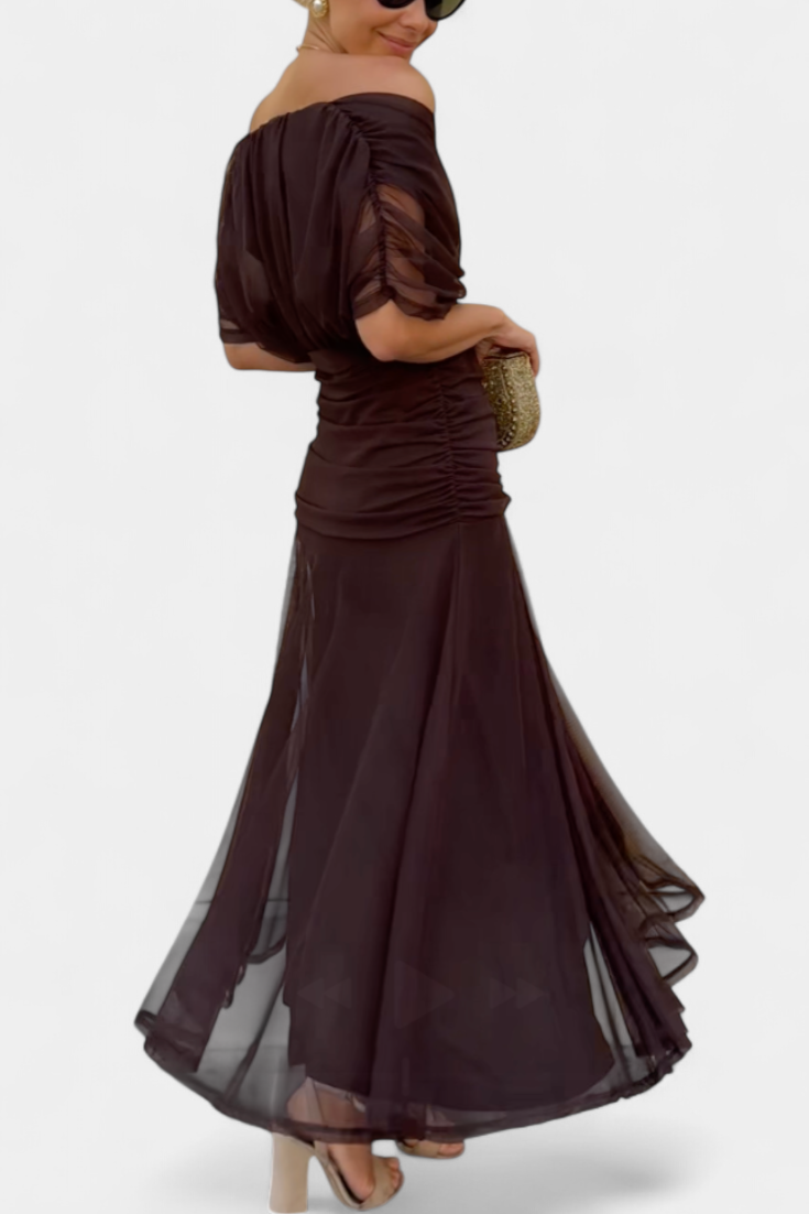 Magda™ | Vestido largo floral con escote en forma de corazón