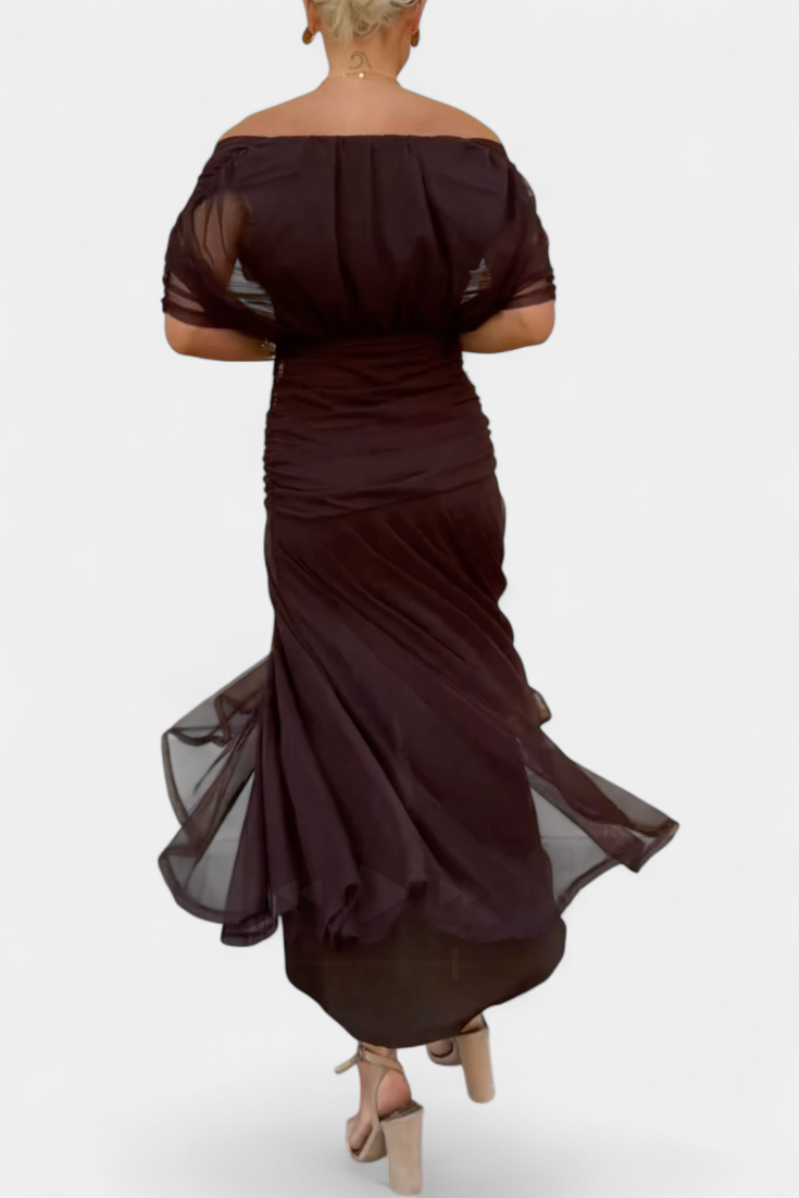 Magda™ | Vestido largo floral con escote en forma de corazón