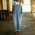 Mae | Overol de Mezclilla Vintage Suave con Tirantes Ajustables