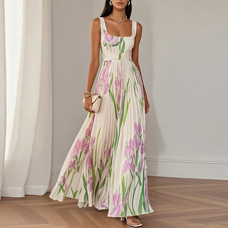 Oriah™ | Vestido maxi floral de línea A
