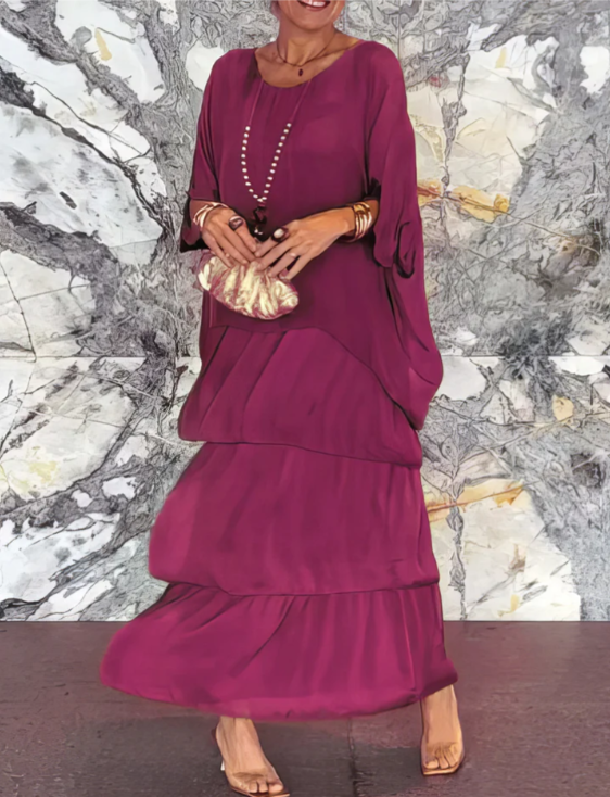 Lara – Vestido largo fluido y elegante