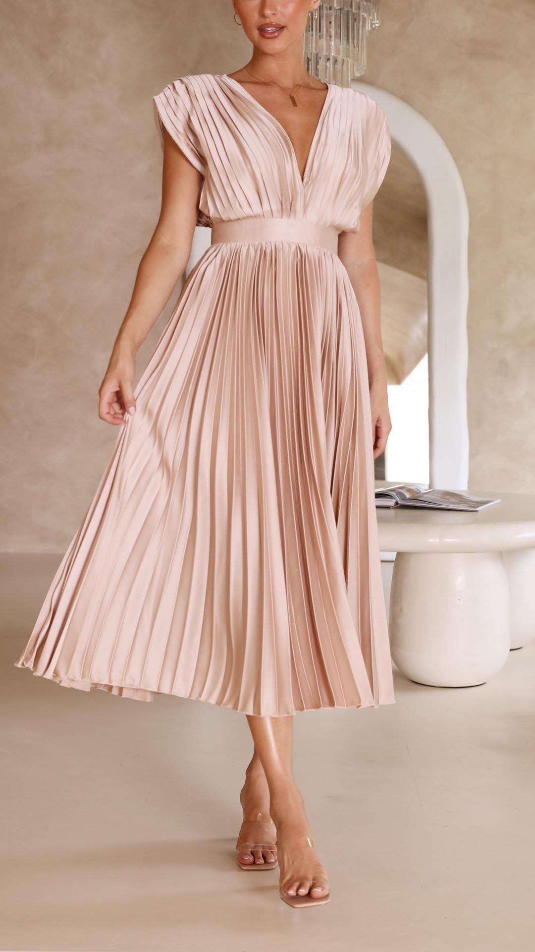 Isla | Vestido plisado elegante