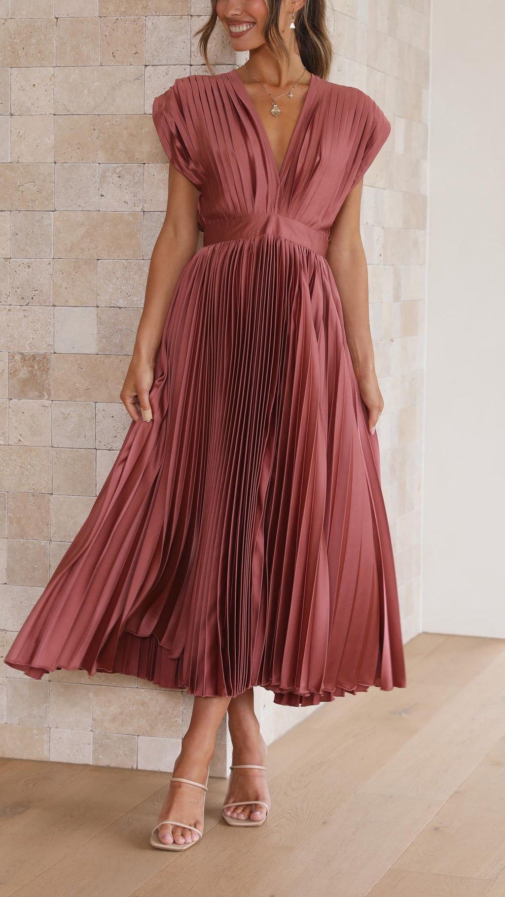 Isla | Vestido plisado elegante