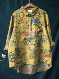 Tiziana – Camisa de lino con estampado