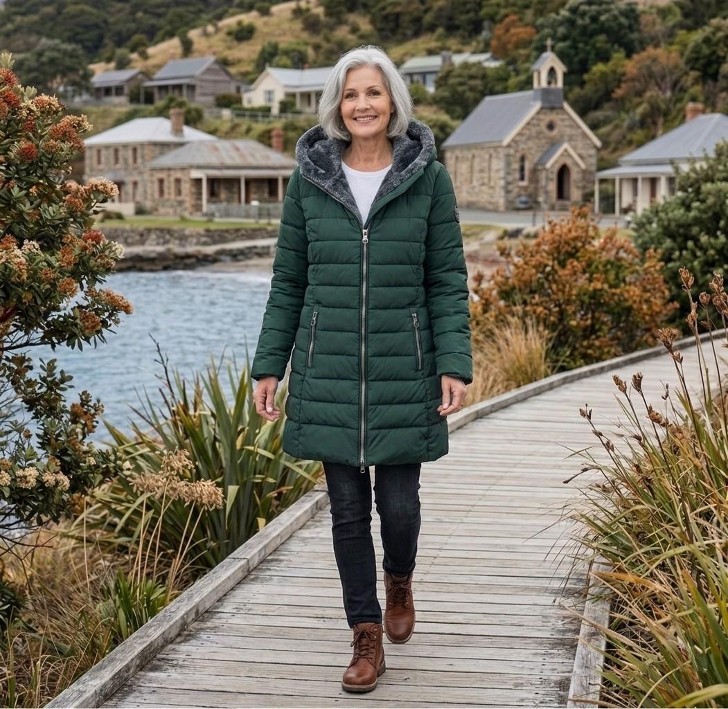 Olivia™ | Abrigo de Invierno Acolchado Línea A