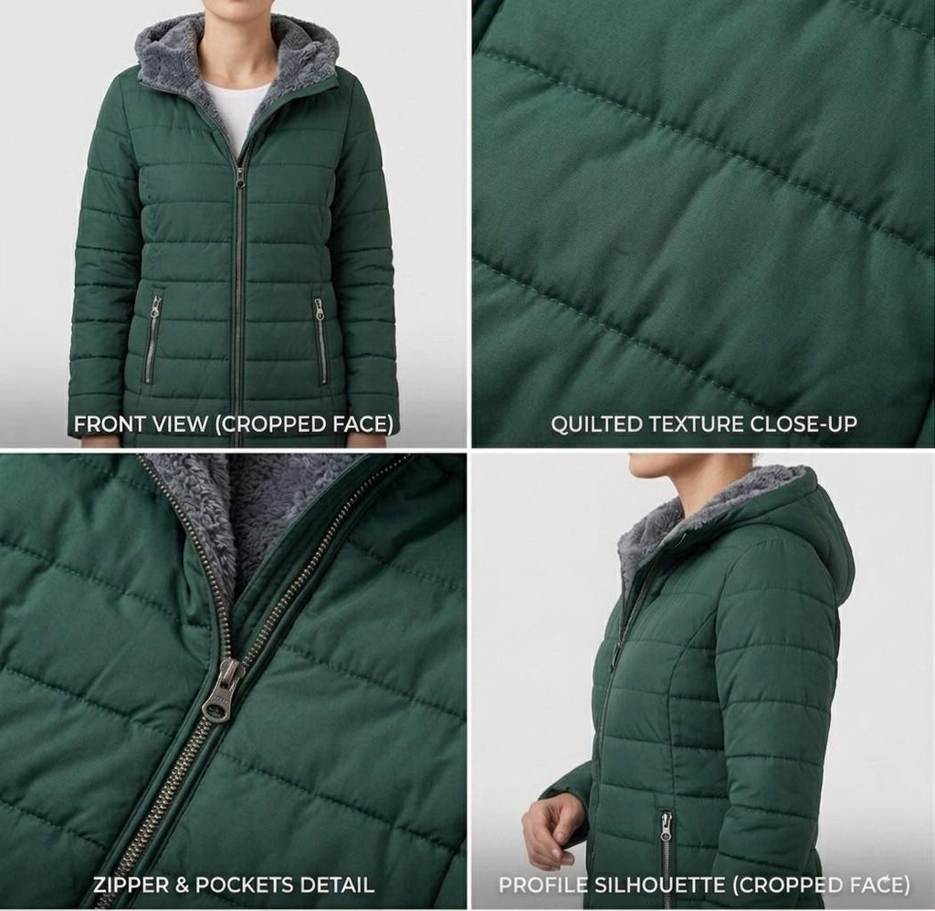Olivia™ | Abrigo de Invierno Acolchado Línea A