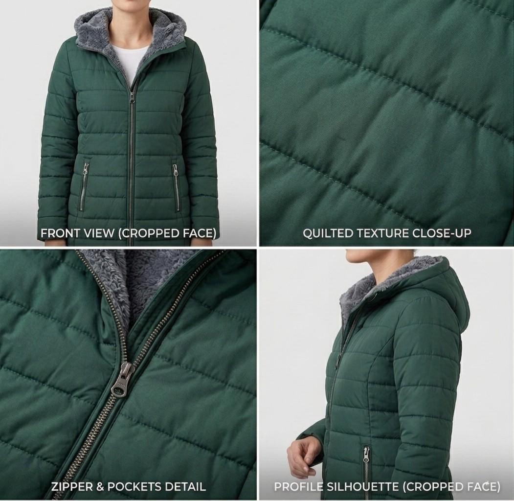 Olivia™ | Abrigo de Invierno Acolchado Línea A