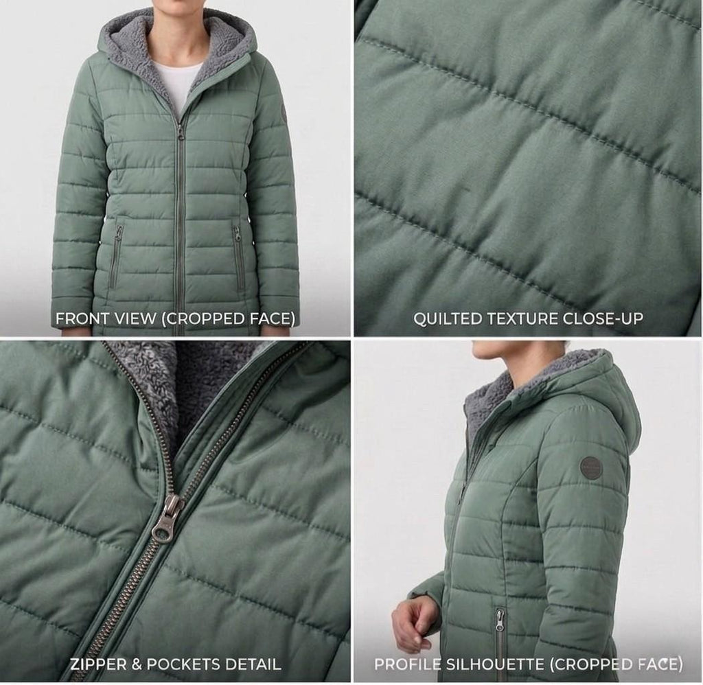 Olivia™ | Abrigo de Invierno Acolchado Línea A