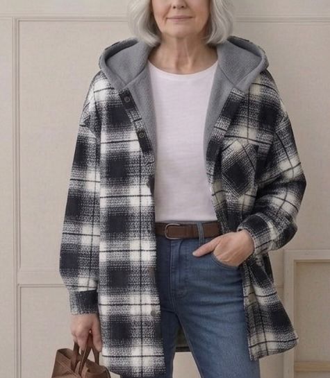 Piper™ | Camisa-Chaqueta de Franela con Capucha