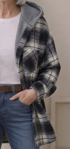 Piper™ | Camisa-Chaqueta de Franela con Capucha
