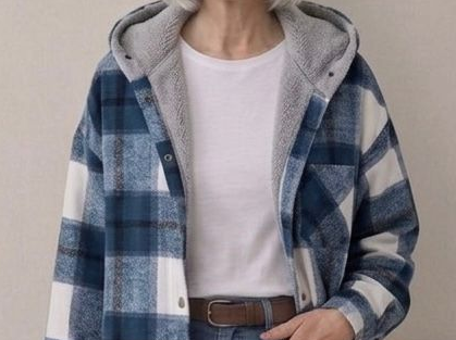 Piper™ | Camisa-Chaqueta de Franela con Capucha