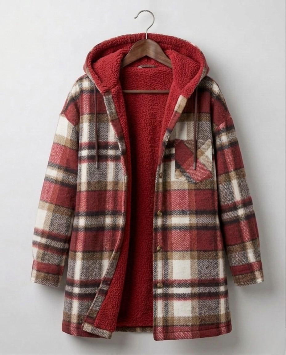 Piper™ | Camisa-Chaqueta de Franela con Capucha