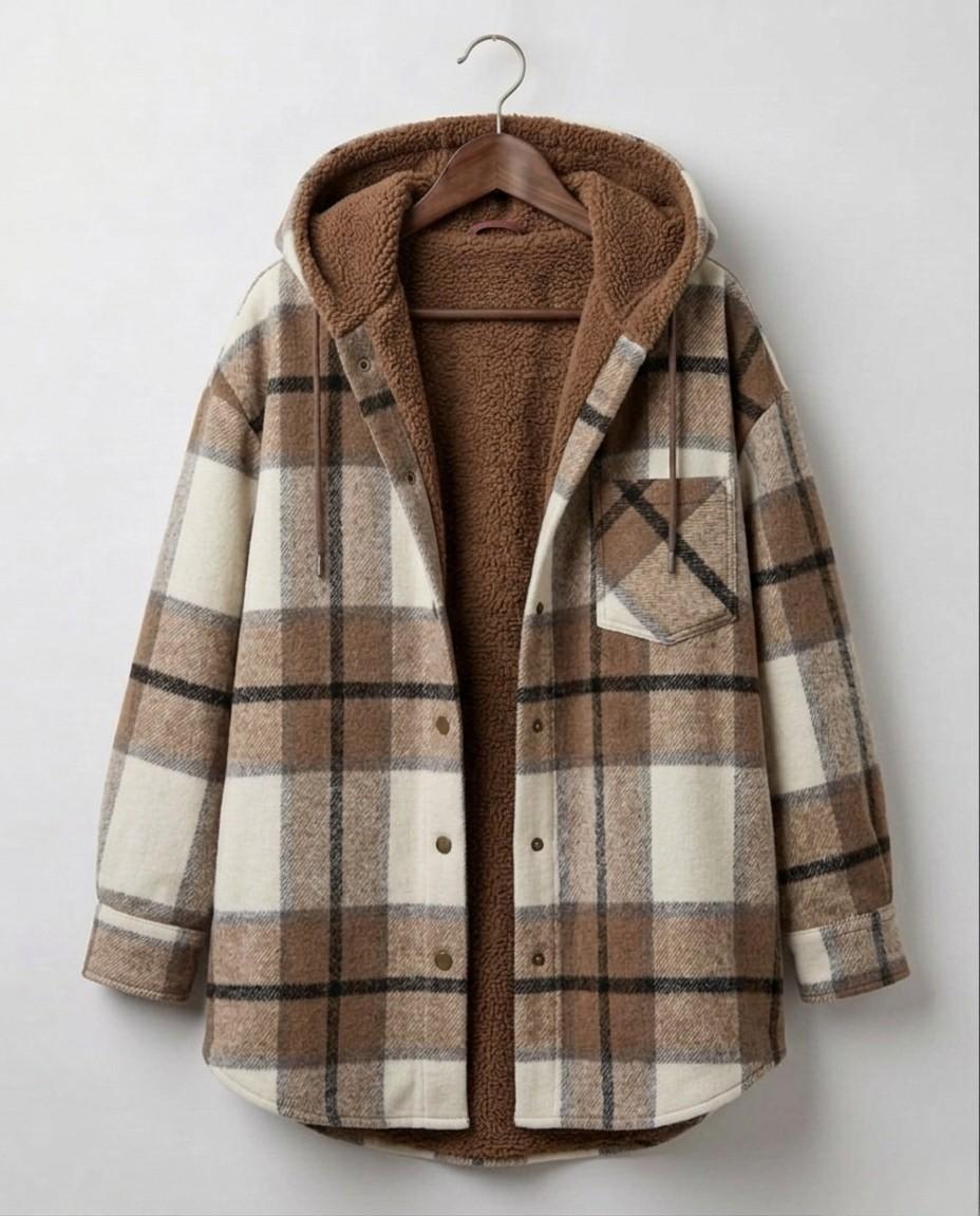 Piper™ | Camisa-Chaqueta de Franela con Capucha