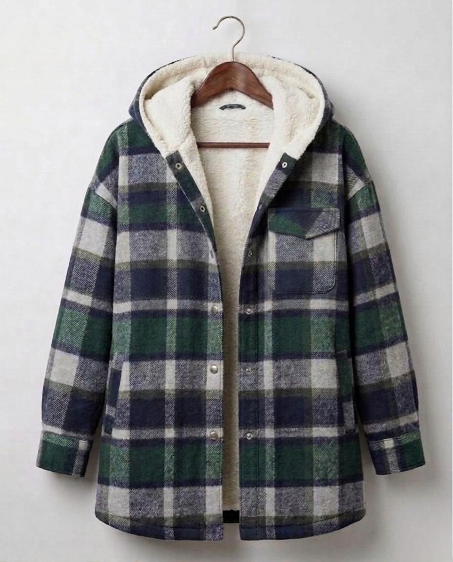 Piper™ | Camisa-Chaqueta de Franela con Capucha