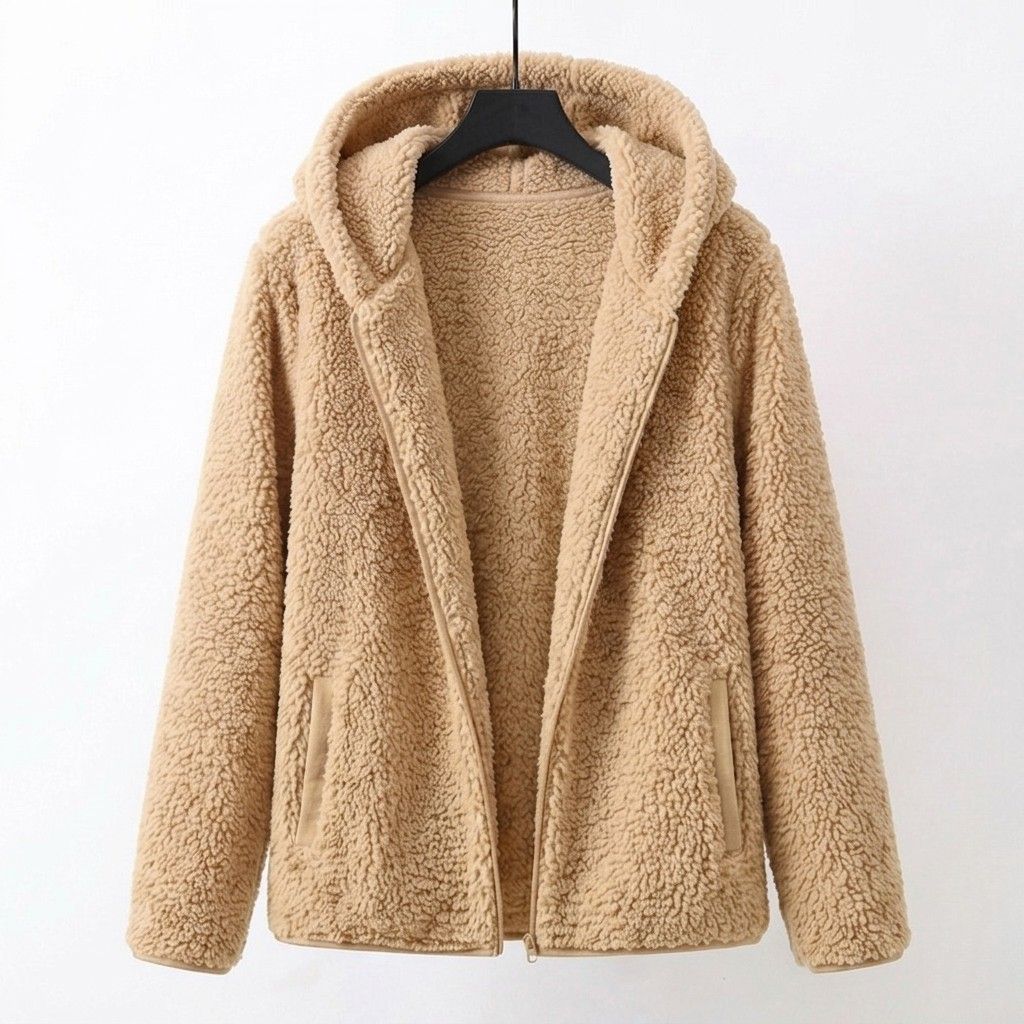 Raina™ | Abrigo Sherpa con Capucha para el Día a Día