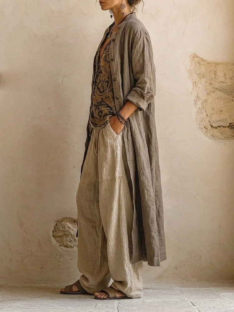 El Conjunto Coordinado Florence en Mezcla de Lino