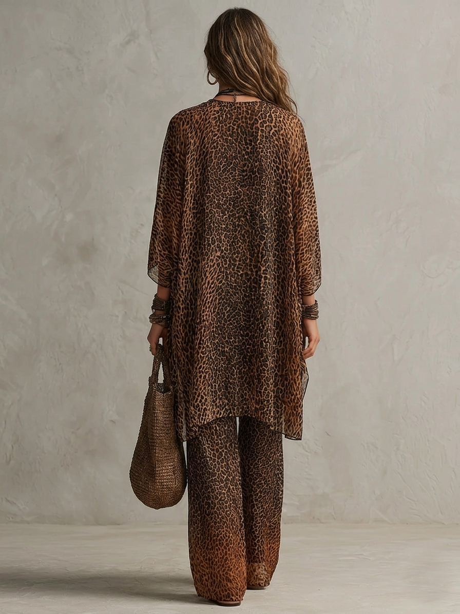 Boho Leopard Luxe 3 Piezas Conjunto