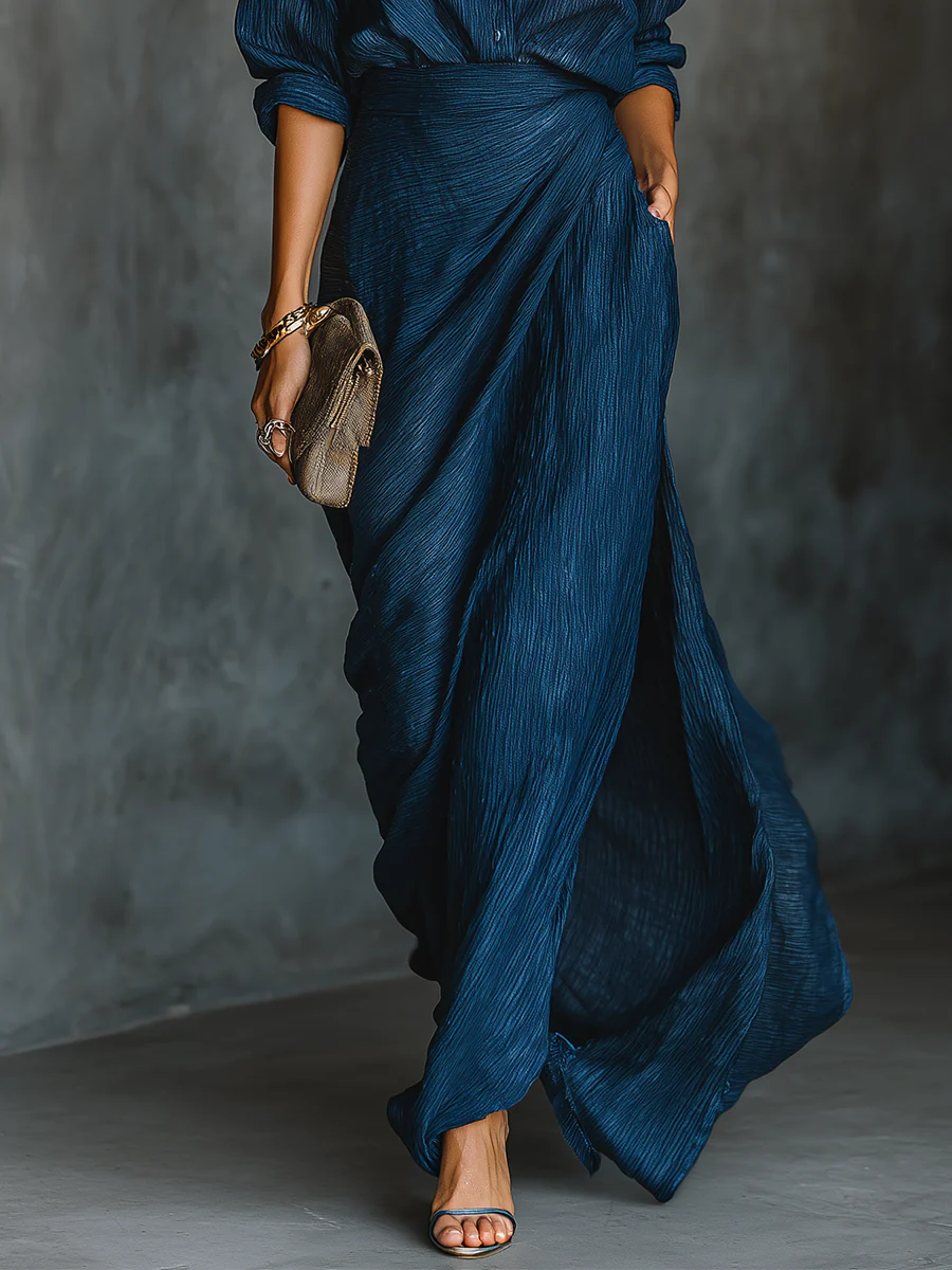 Sara™ || Conjunto elegante con falda larga