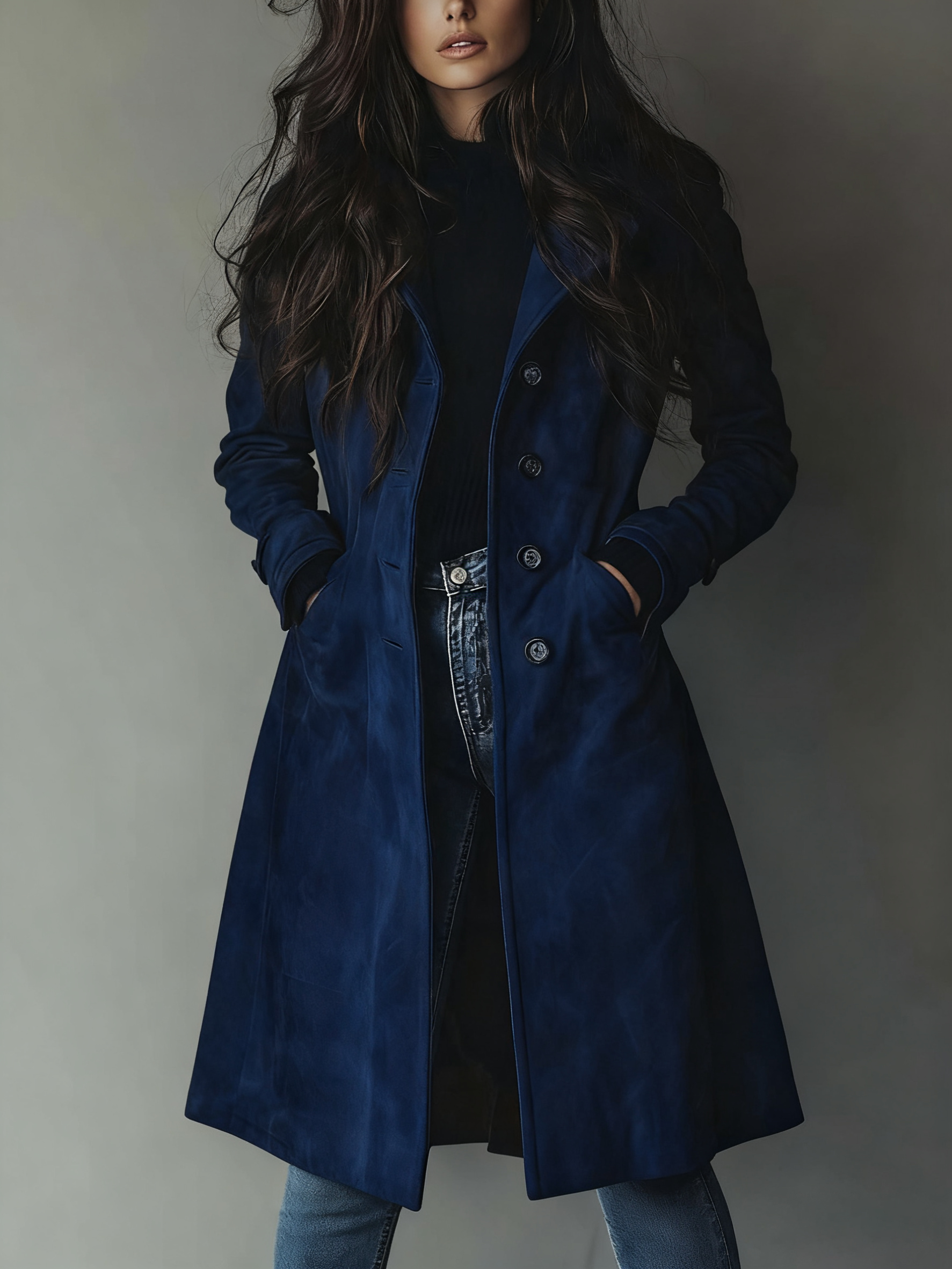 Teresa - Abrigo de Ante Estilo Vintage