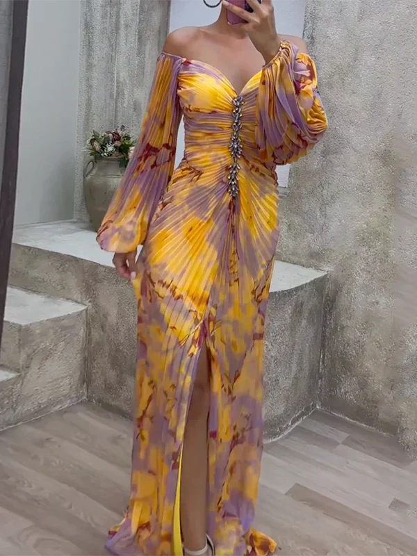 Vestido elegante con escote en V
