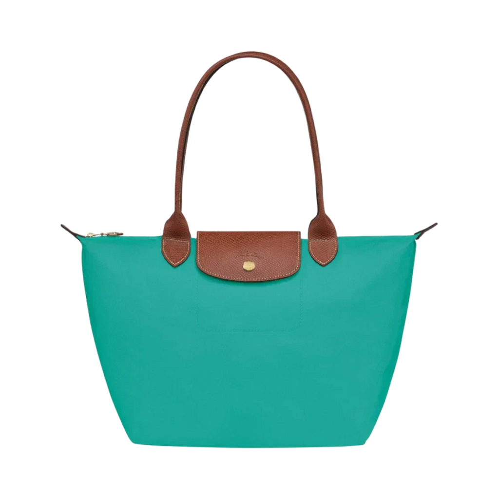 Longchamp - Bolsa Tote Le Pliage Grande, Turquesa