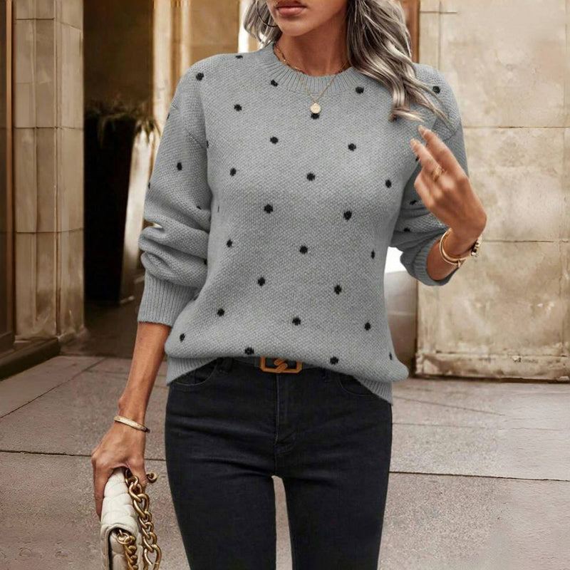 Clara | Jersey de punto con lunares pequeños