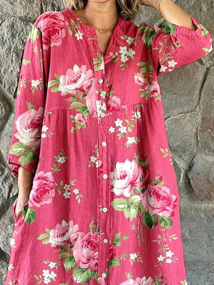Nira | Vestido floral artístico