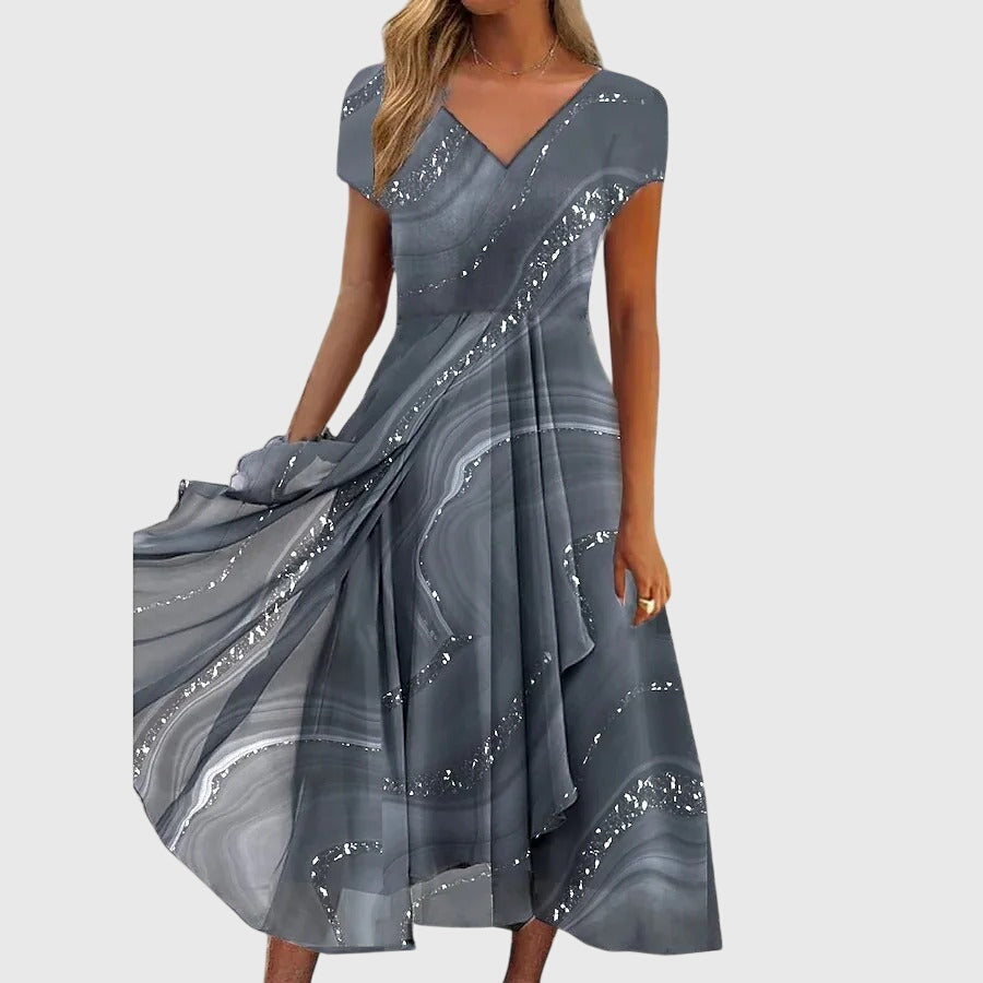 Aubrielle | Vestido midi fluido