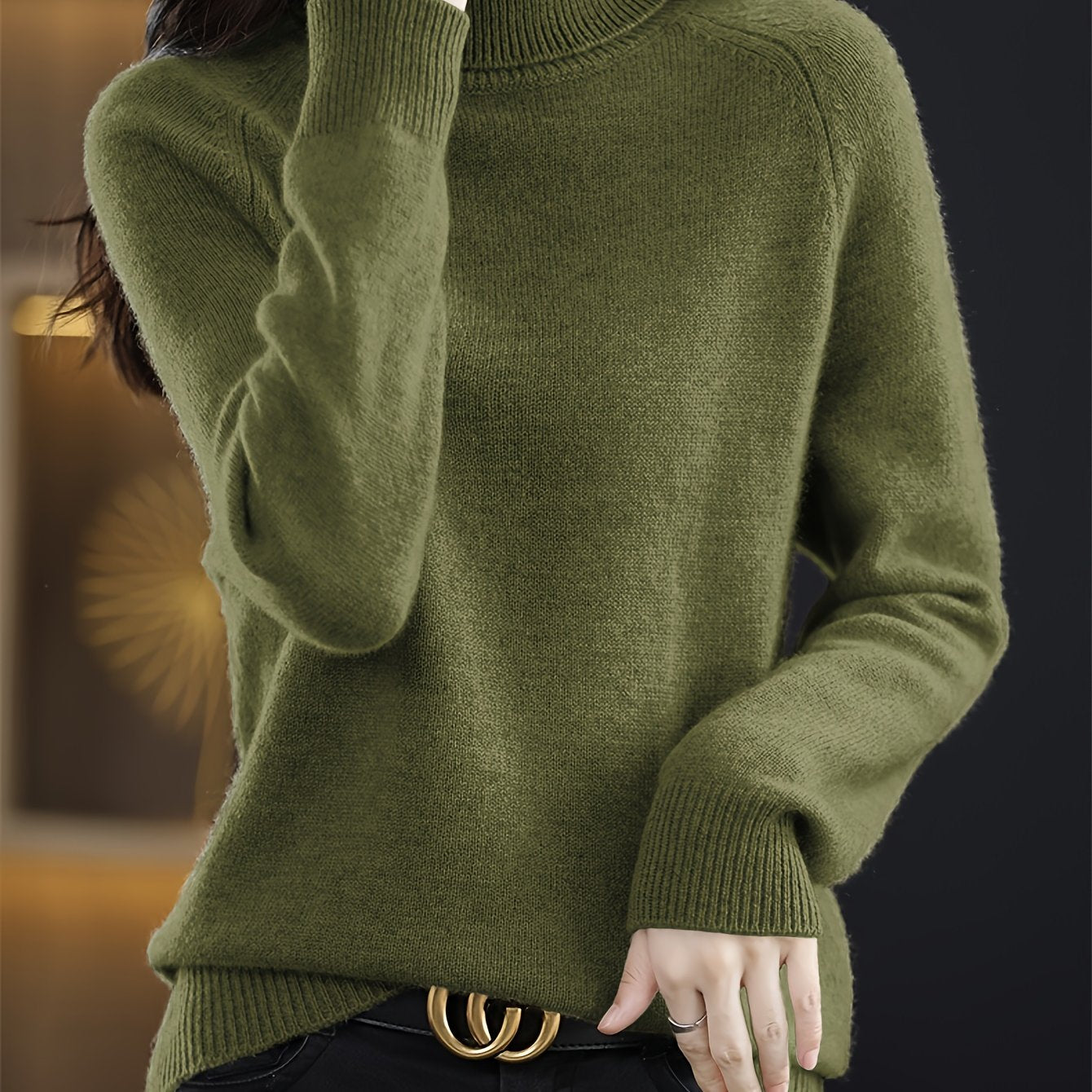 Aimée™ | Suéter de cuello alto atemporal