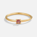 Anillos de oro con piedra de nacimiento