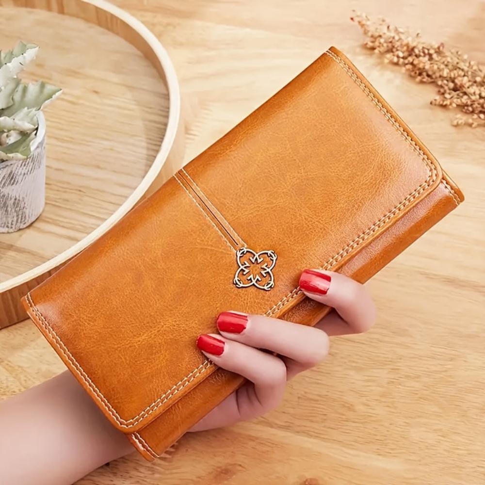 Nicole | Cartera de cuero larga