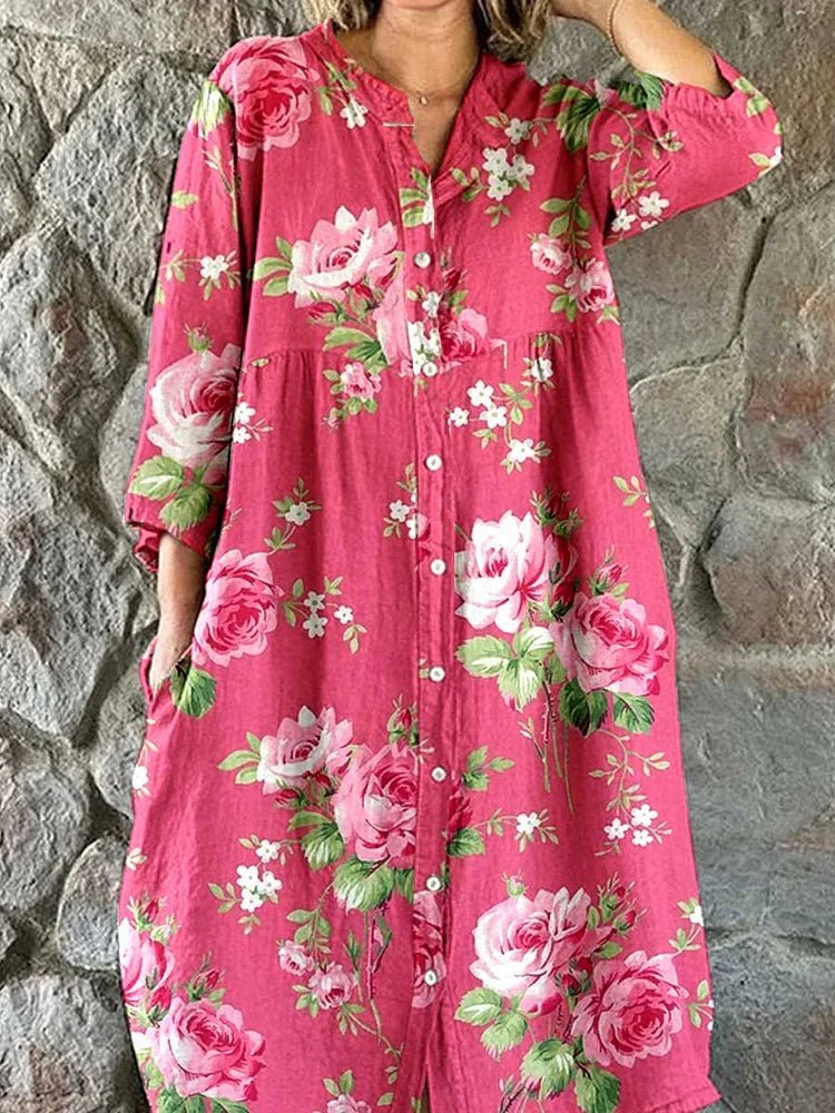 Nira | Vestido floral artístico