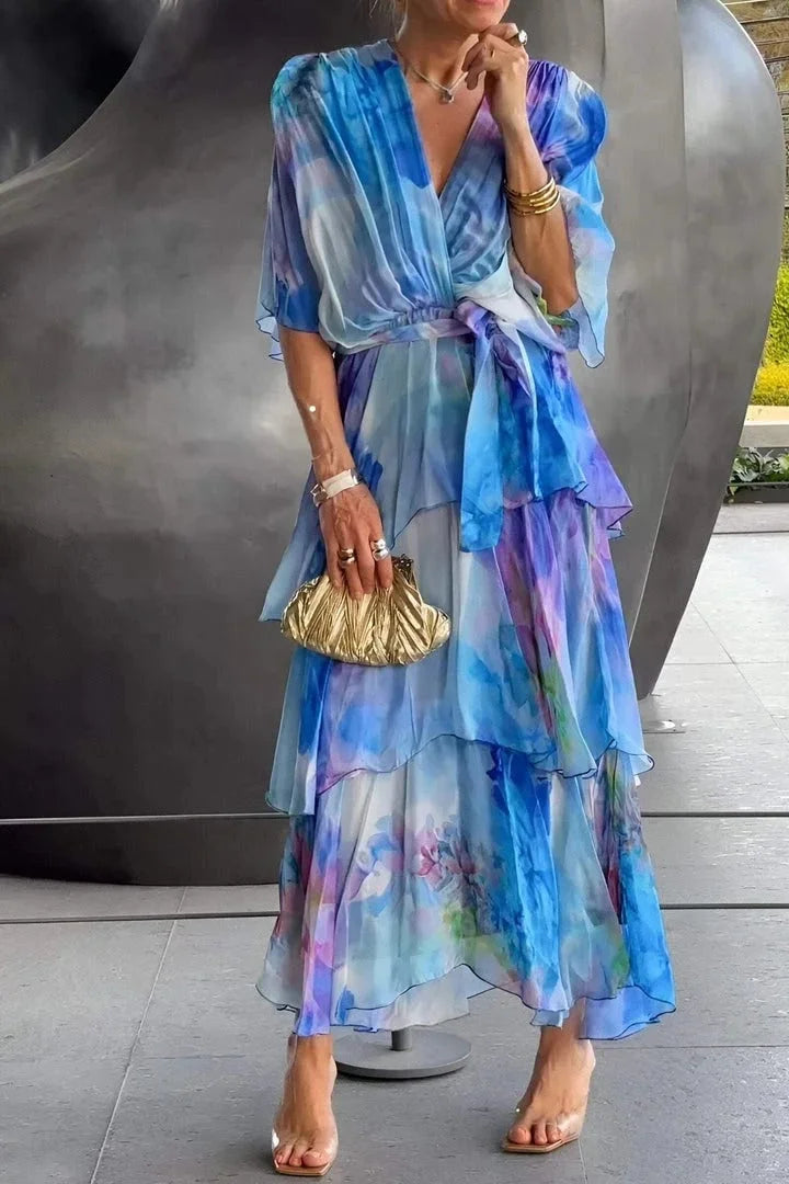 Cassia – Vestido elegante de chiffón