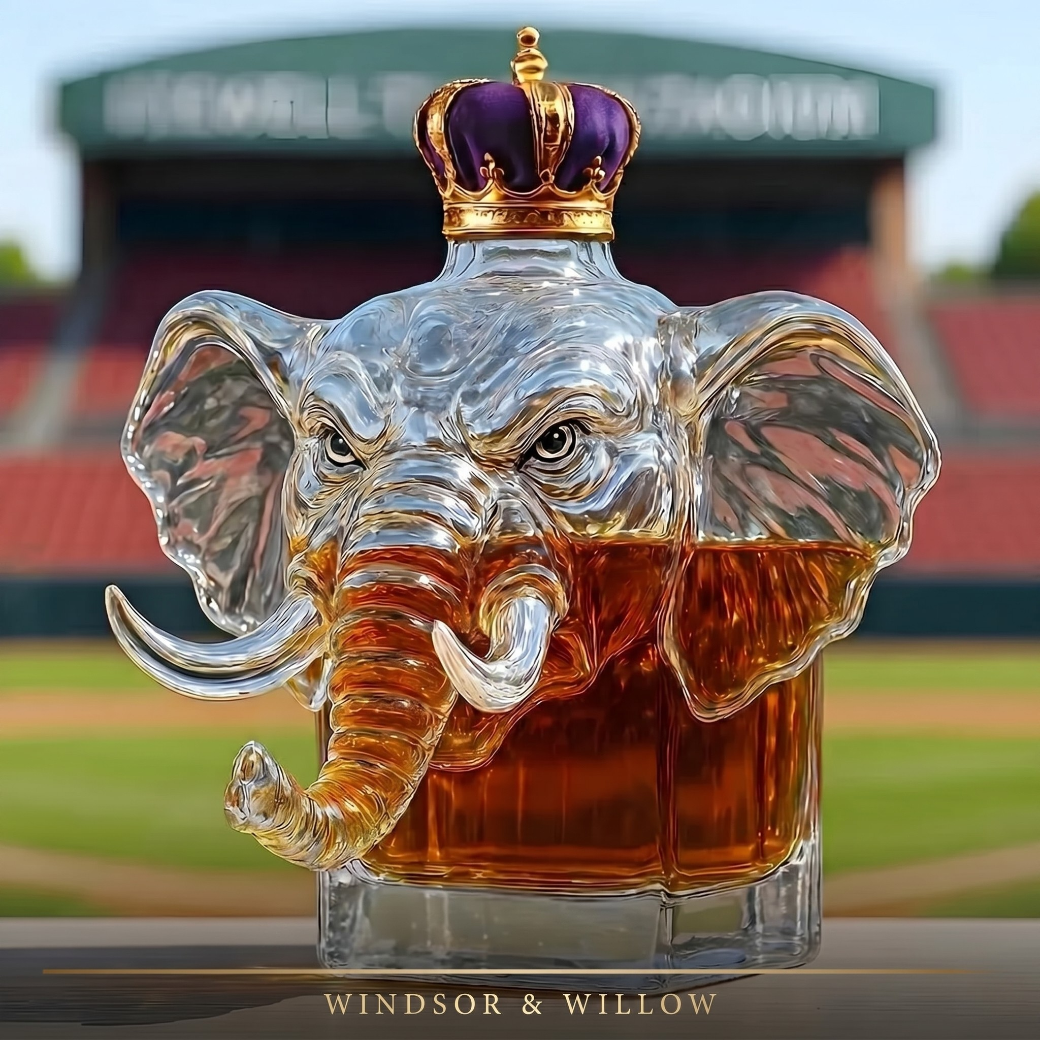 Elephant Crown Royal - Whisky Decanter
