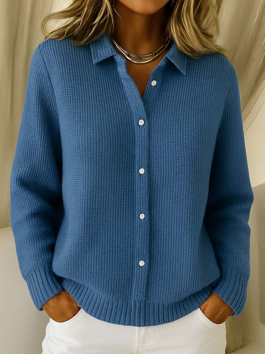 Elena | Cardigan Clásico de Punto Suave