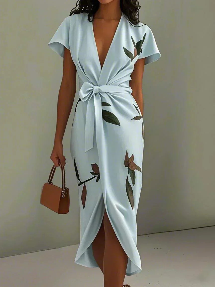 Vestido envolvente elegante