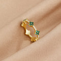 Abril - Anillo de Cristal de Trébol