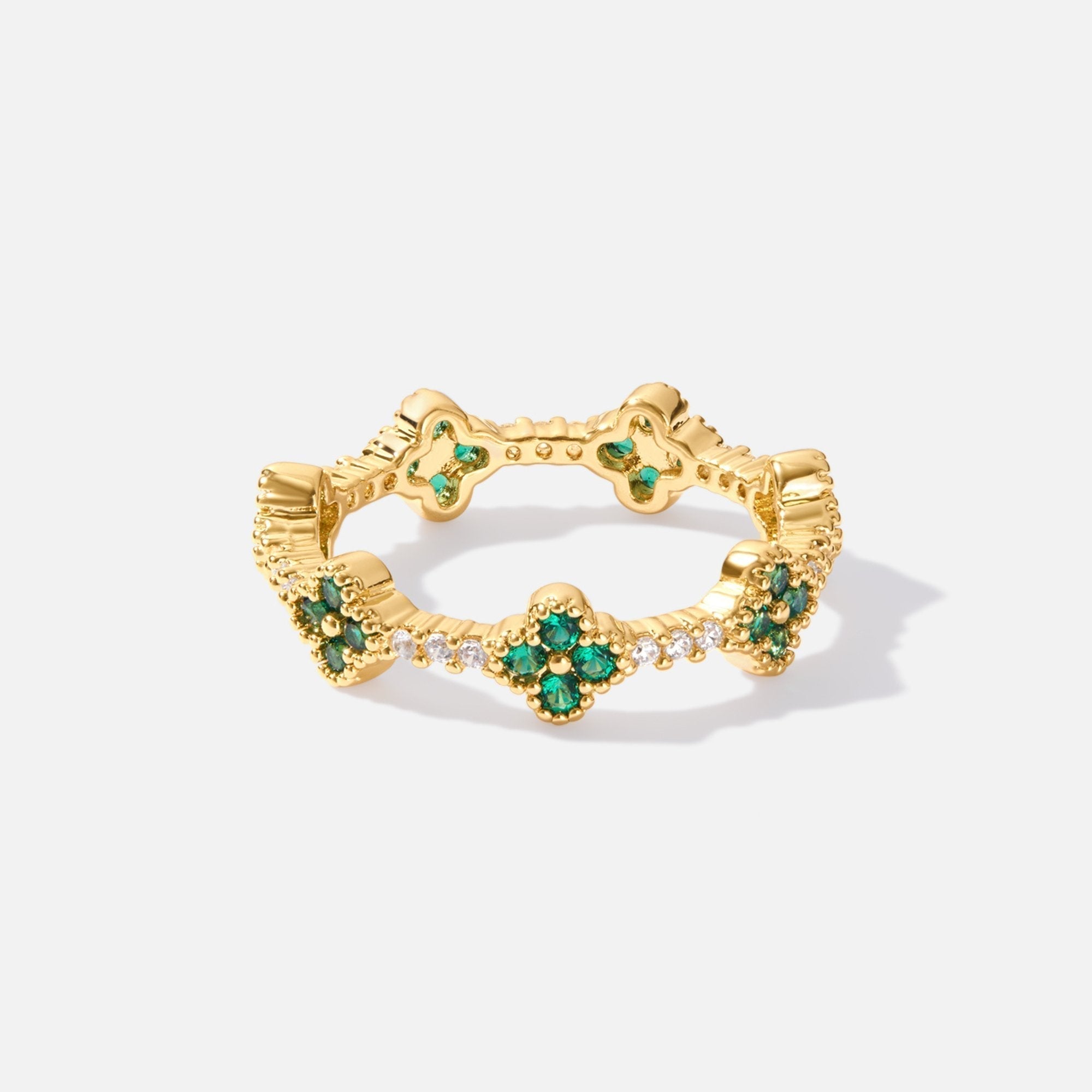 Abril - Anillo de Cristal de Trébol