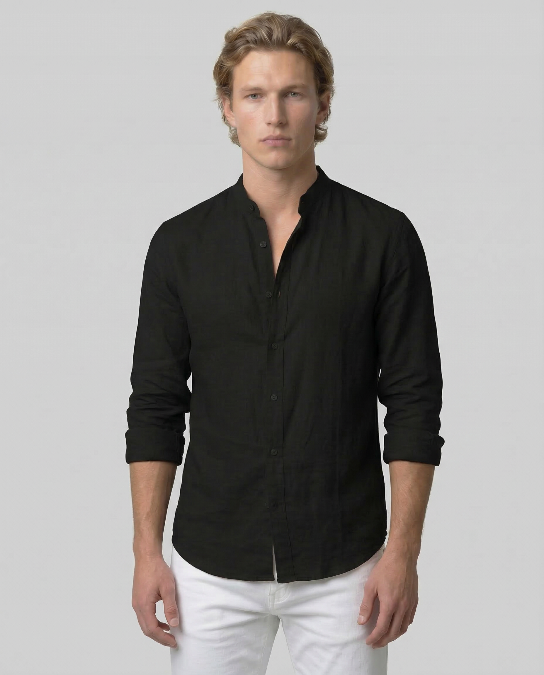 Camisa de lino transpirable