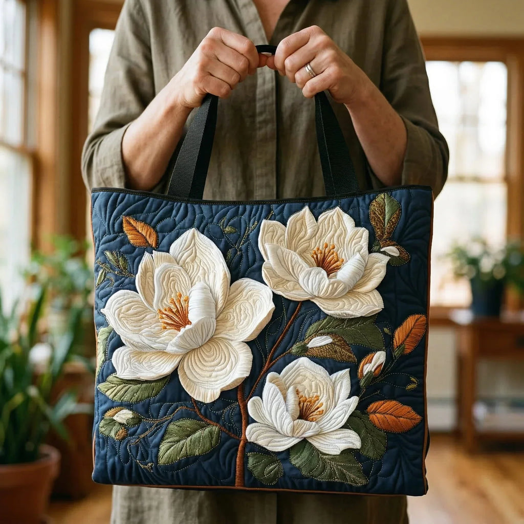 Saco Artesanal Matelassé - Magnolia Delicada