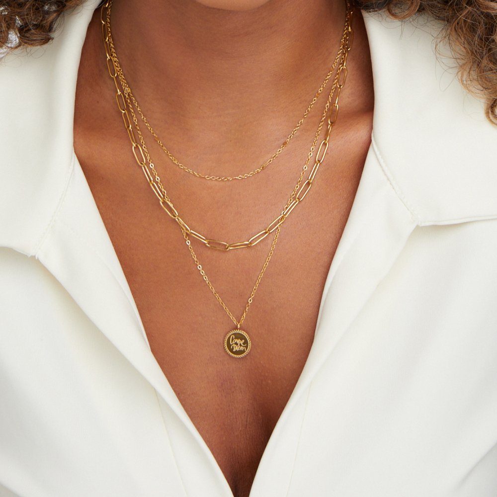 Janie Coin Collar en Capas