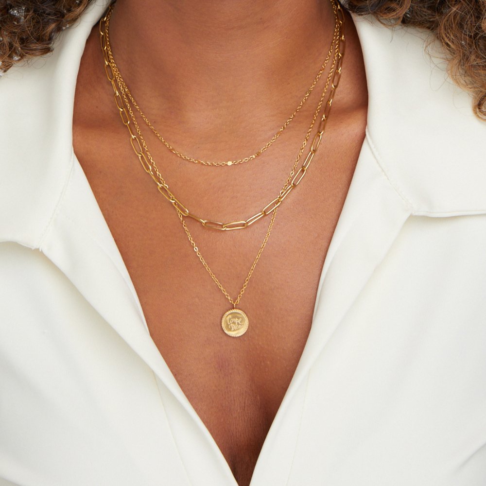 Janie Coin Collar en Capas