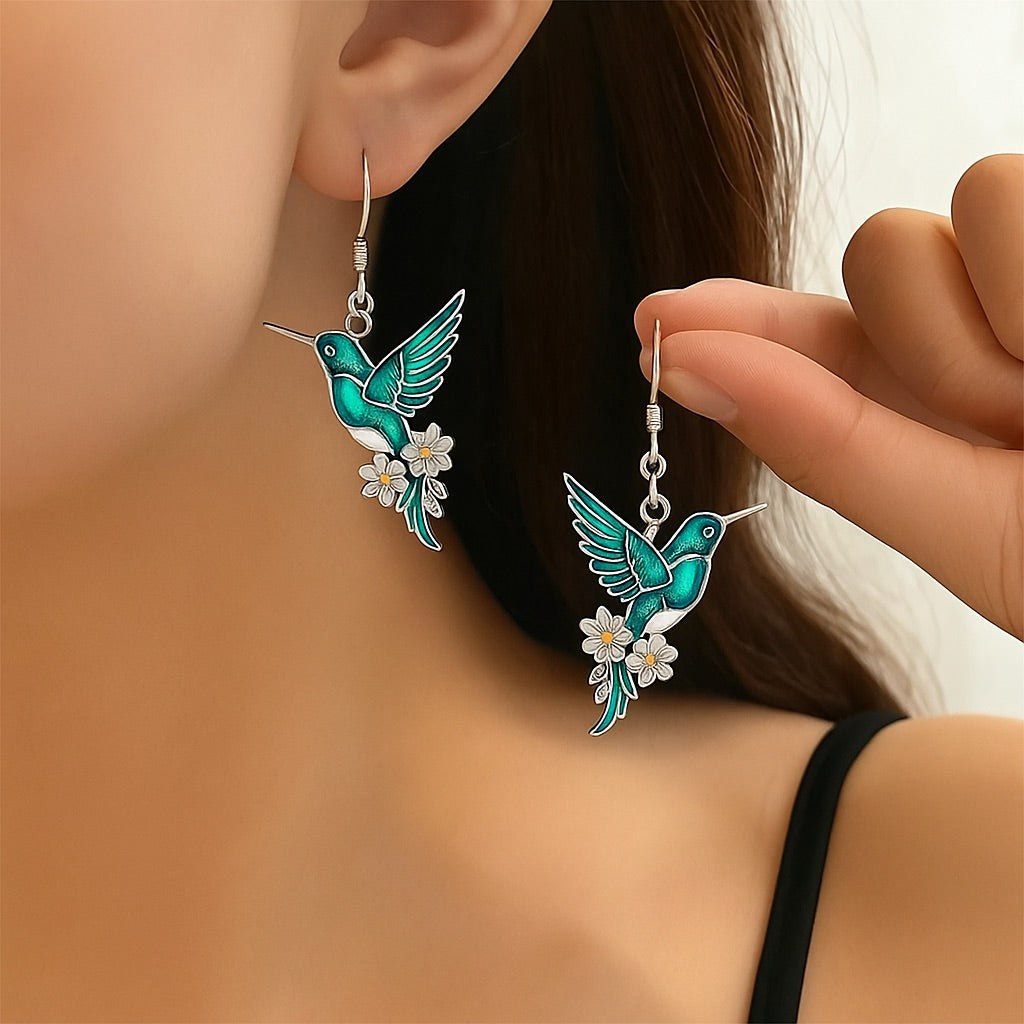 Collar Bellissima con colibrí + pendientes de regalo – Oferta limitada
