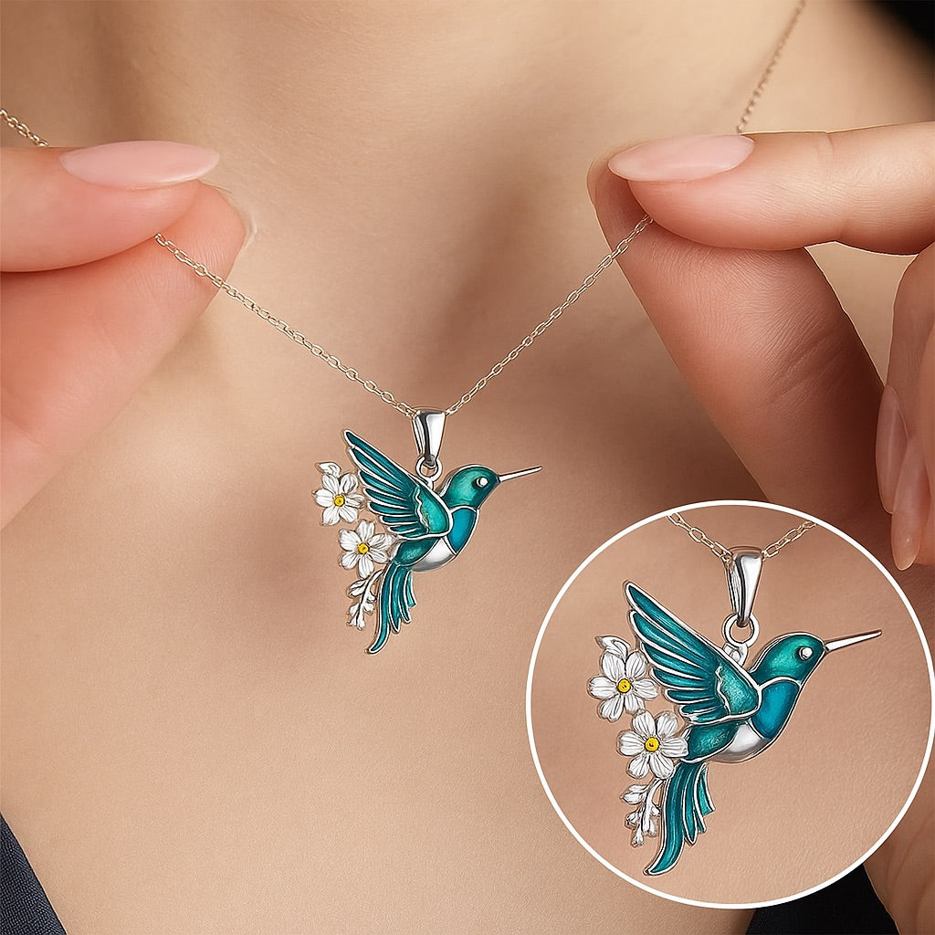 Collar Bellissima con colibrí + pendientes de regalo – Oferta limitada