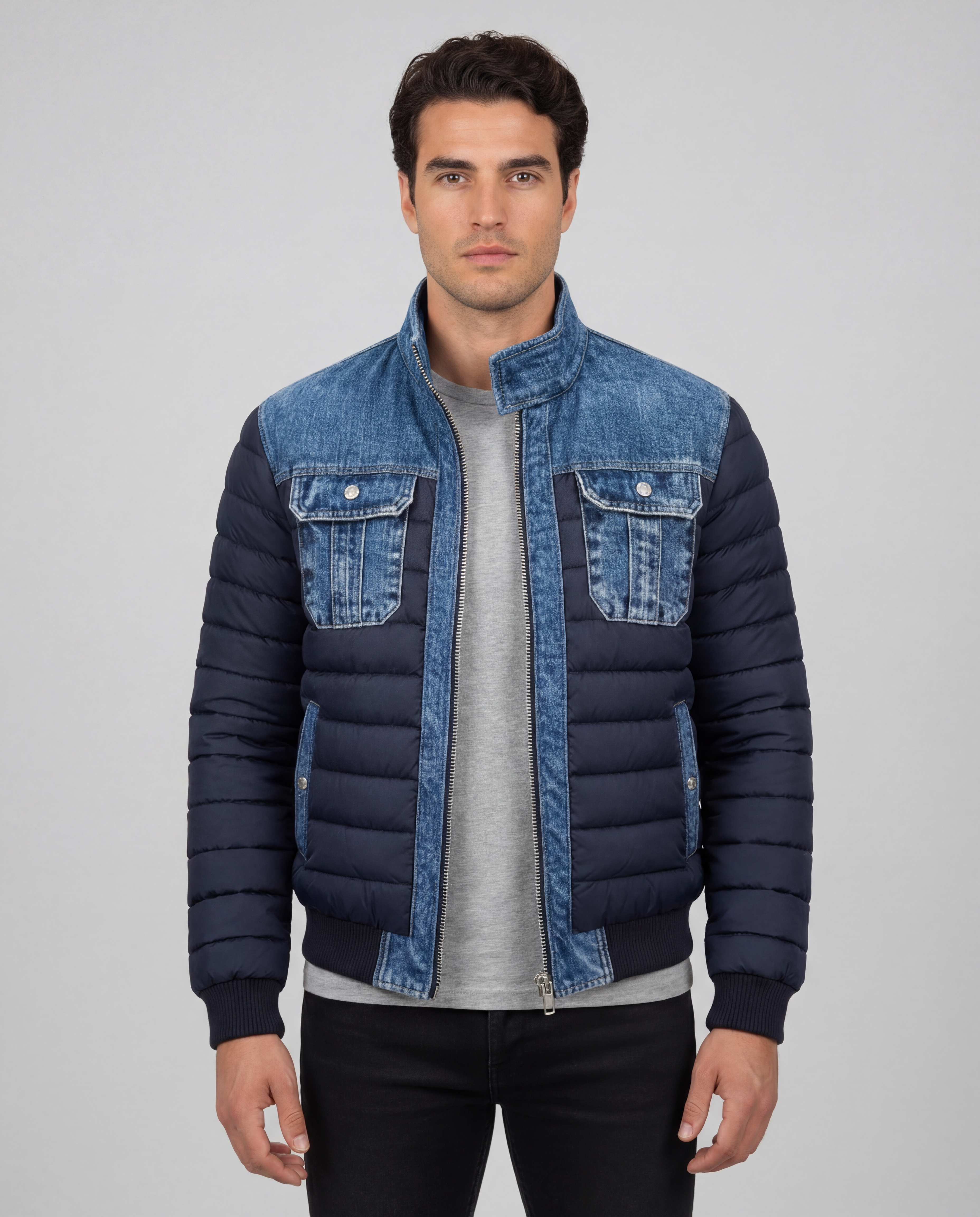 Lorenzo - Chaqueta Denim Acolchada