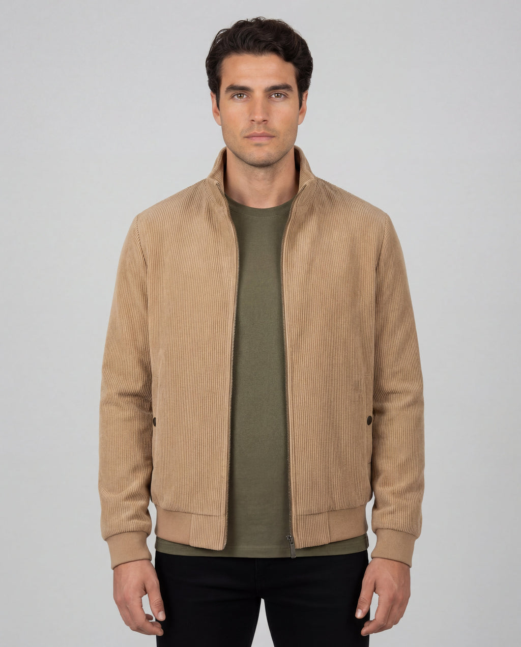 Renzo - Chaqueta de Pana con Forro de Felpa