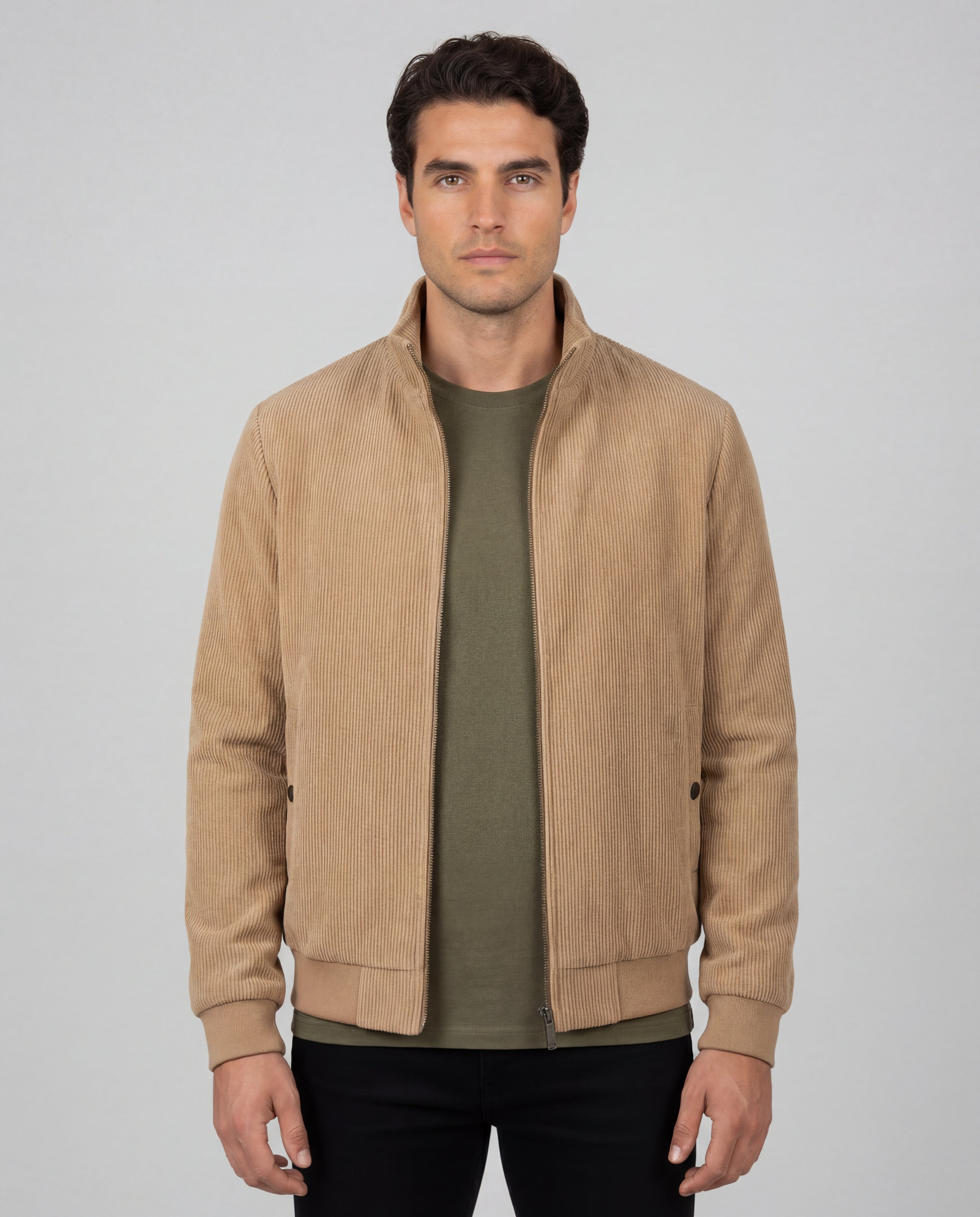 Renzo - Chaqueta de Pana con Forro de Felpa