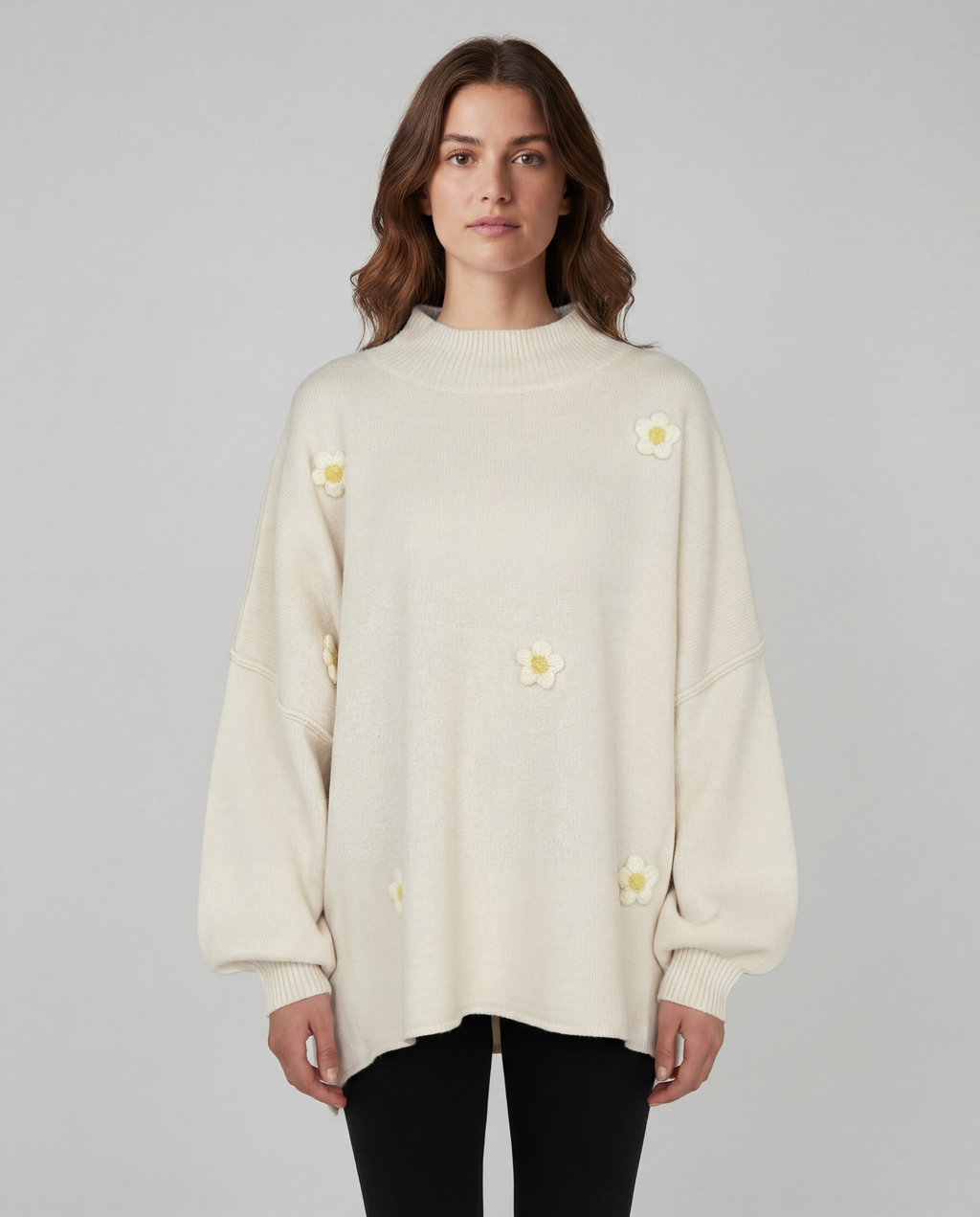 Luno - Sudadera Pullover con Flores