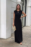 Inma | Vestido largo fluido antiarrugas