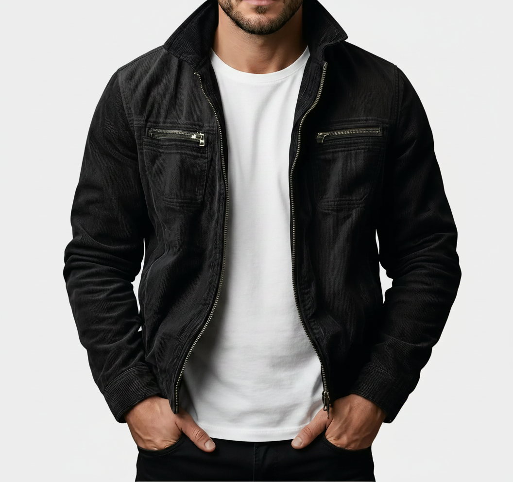 Chaqueta de Pana Entallada de Alta Calidad